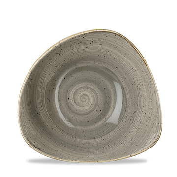 Peppercorn Grey Triangle Bowl 18.5cm